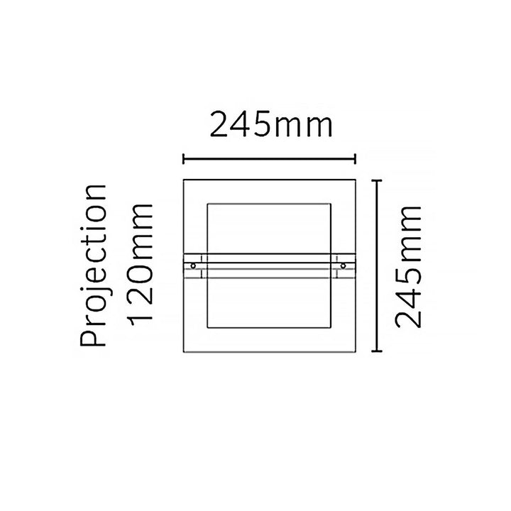 Elstead Lighting Bern 1 Light Wall Lantern - Galvanised With Clear Glass BERN-E27-GAL-C Galvanised