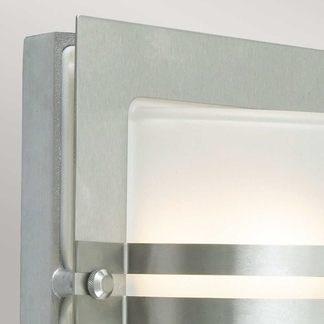 Elstead Lighting Bern 1 Light Wall Lantern - Stainless Steel With Frosted Glass BERN-E27-S-S-F Stainless Steel