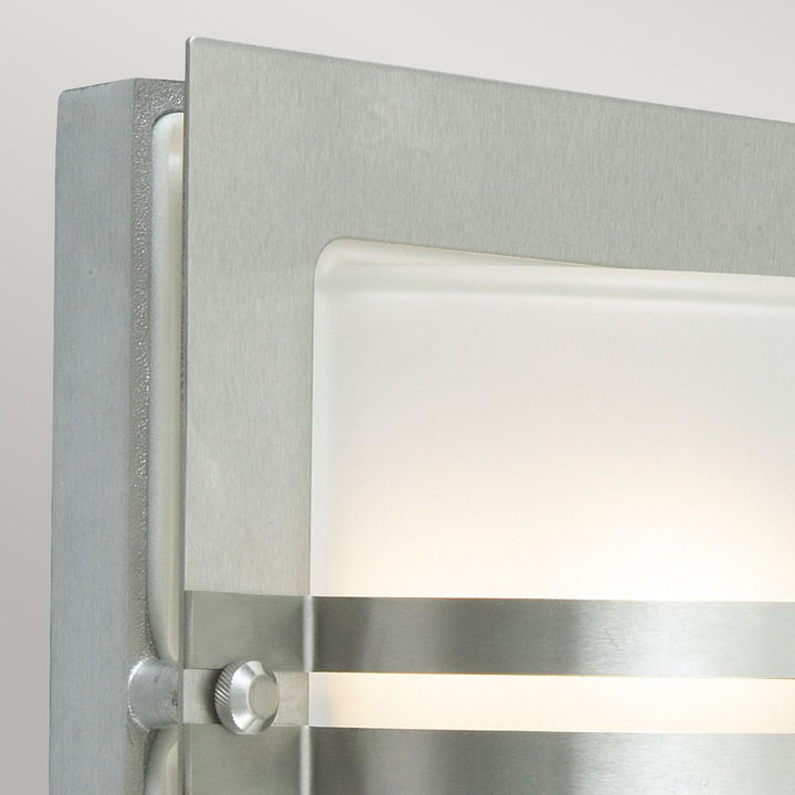 Elstead Lighting Bern 1 Light Wall Lantern - Stainless Steel With Frosted Glass BERN-E27-S-S-F Stainless Steel