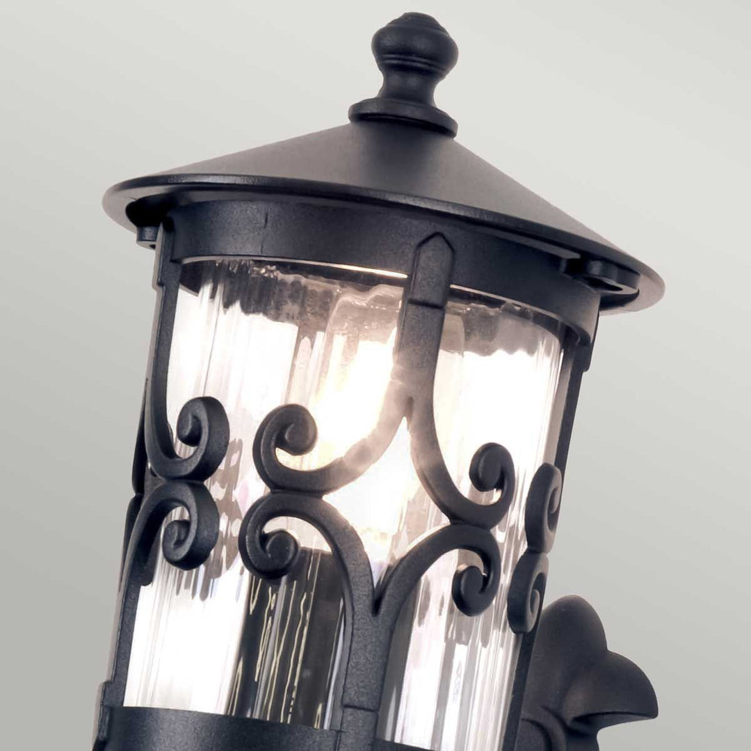 Norlys Hereford 1 Light Wall Lantern BL10-BLACK Black