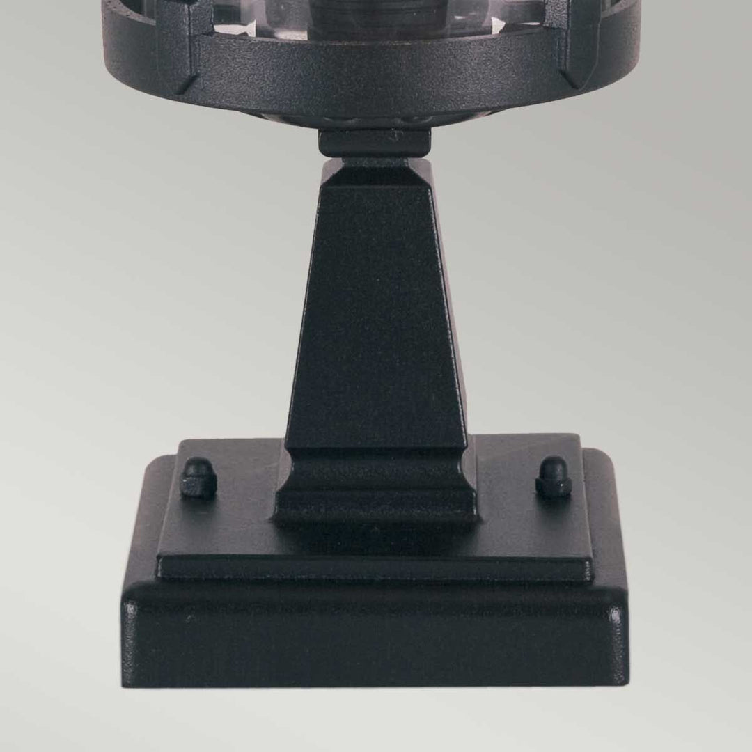 Norlys Hereford 1 Light Pedestal Lantern BL12-BLACK Black