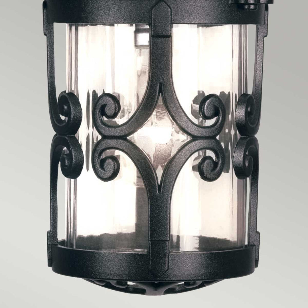 Norlys Hereford 1 Light Porch Chain Lantern BL13B-BLACK Black