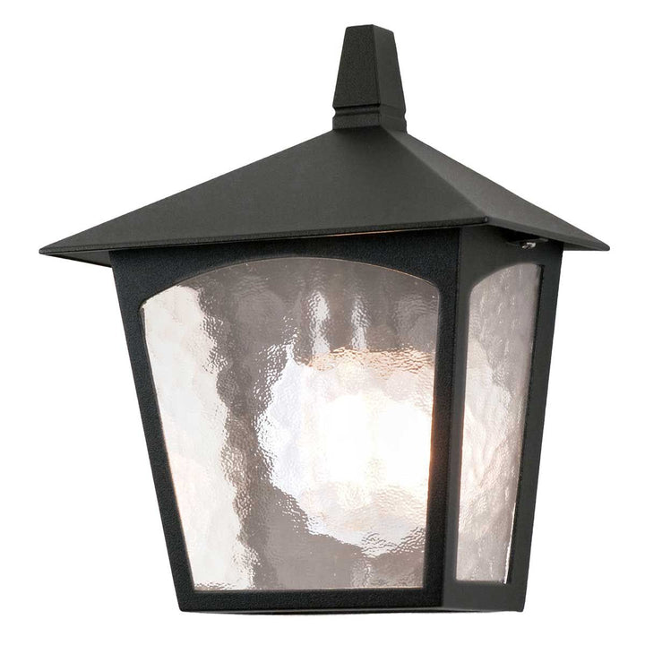 Norlys York 1 Light Flush Lantern BL15-BLACK Black