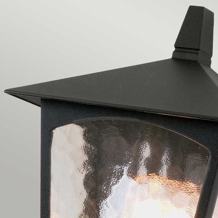 Norlys York 1 Light Flush Lantern BL15-BLACK Black
