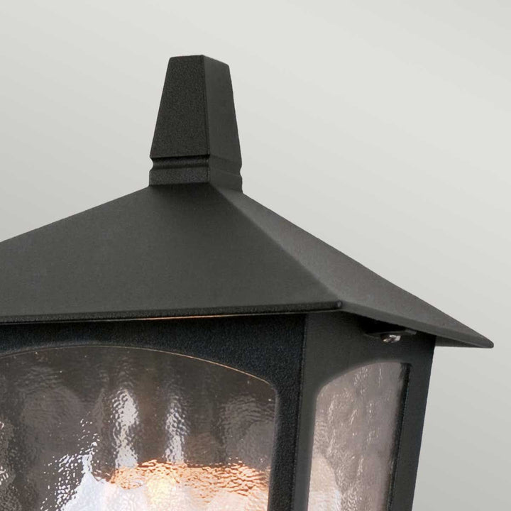 Norlys York 1 Light Flush Lantern BL15-BLACK Black