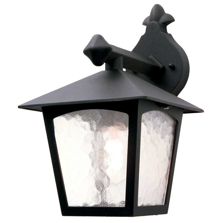 Norlys York 1 Light Wall Down Lantern BL2-BLACK Black