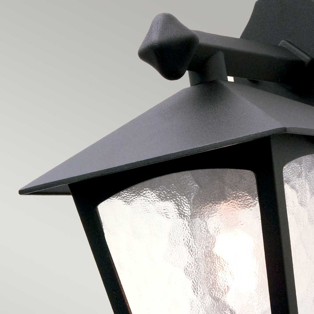 Norlys York 1 Light Wall Down Lantern BL2-BLACK Black