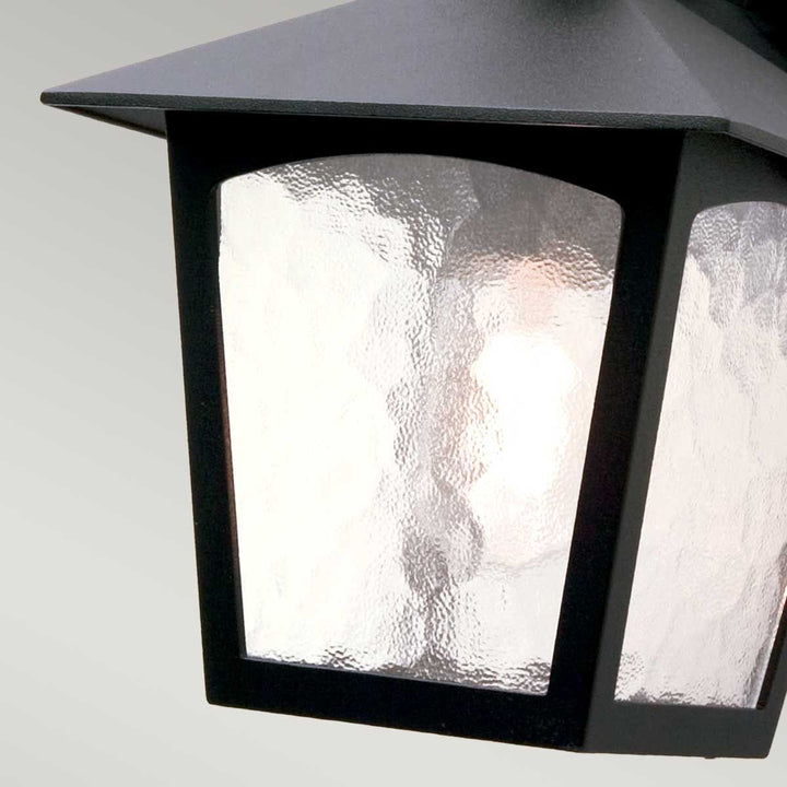 Norlys York 1 Light Wall Down Lantern BL2-BLACK Black