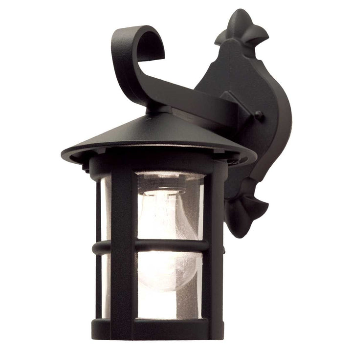 Norlys Hereford 1 Light Wall Down Lantern BL21-BLACK-E27 Black