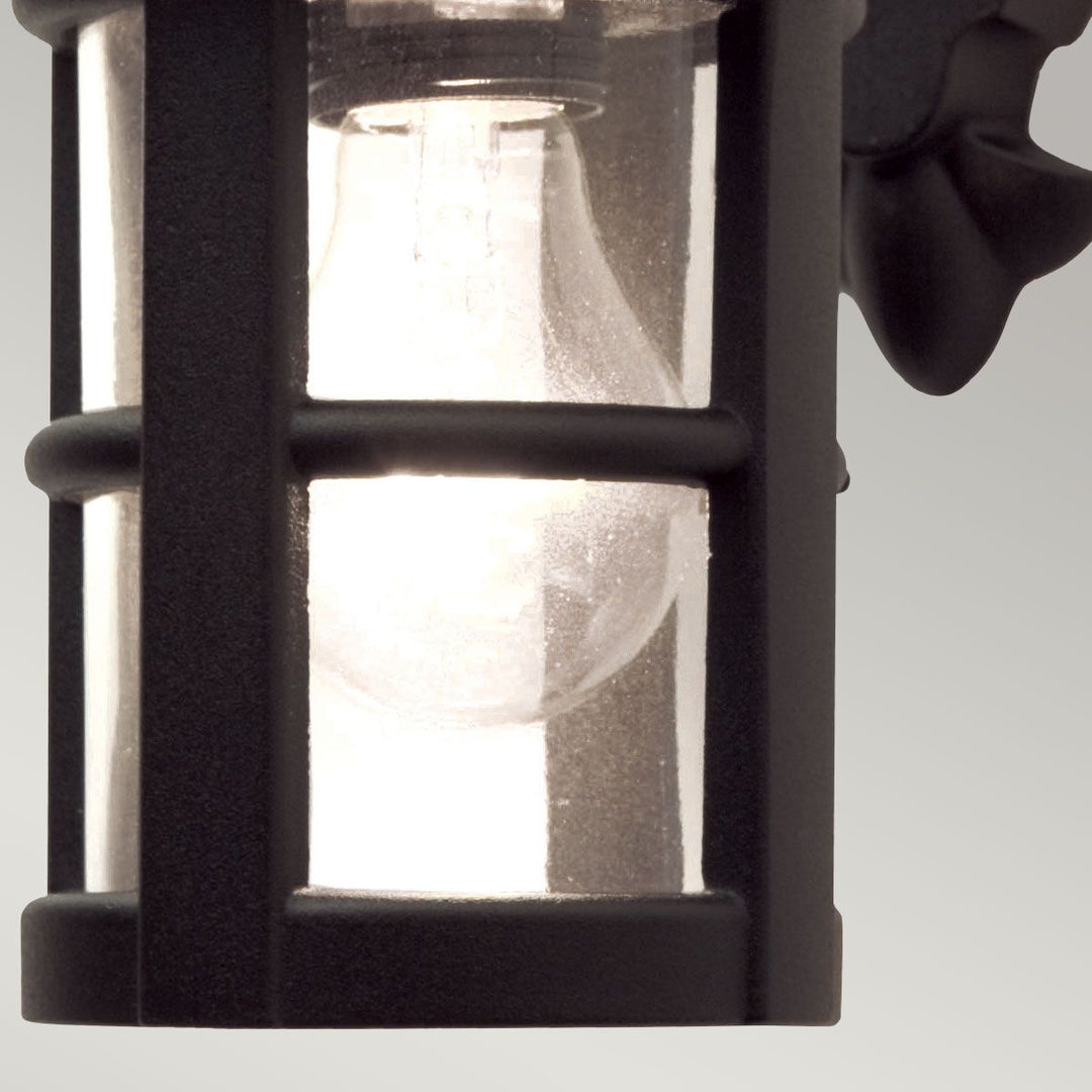 Norlys Hereford 1 Light Wall Down Lantern BL21-BLACK-E27 Black