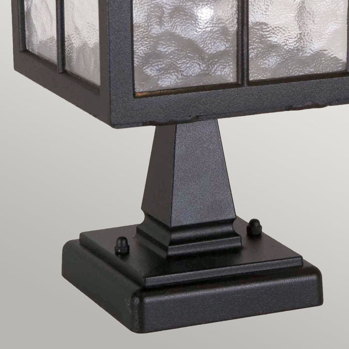 Norlys Winchester 1 Light Pedestal Lantern BL25-BLACK Black