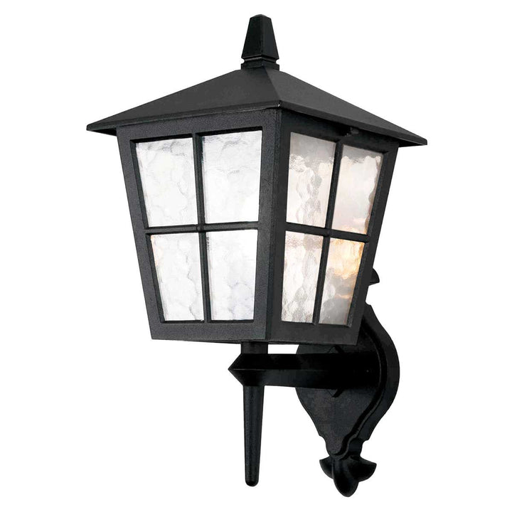Norlys Canterbury 1 Light Wall Up Lantern BL46M-BLACK Black