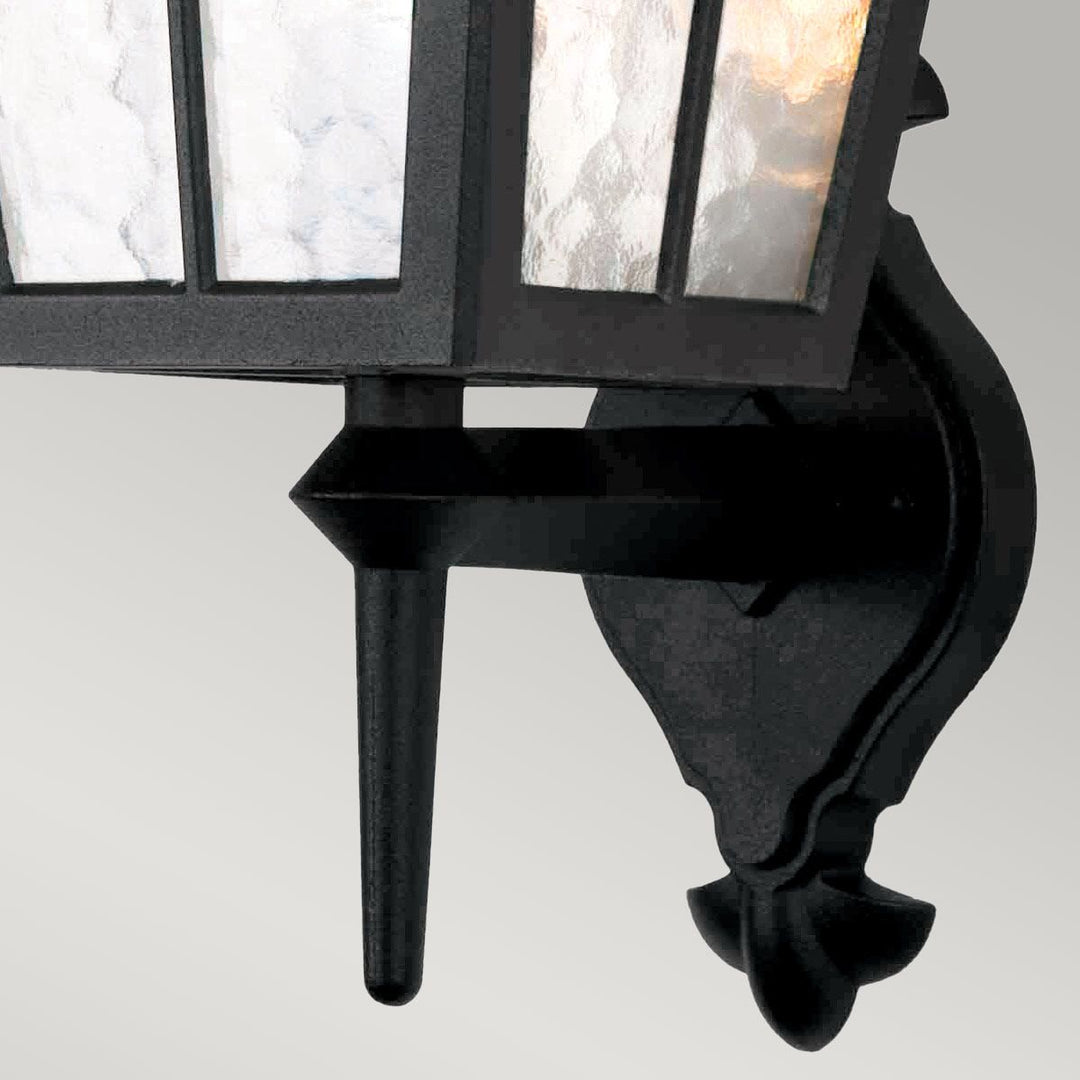 Norlys Canterbury 1 Light Wall Up Lantern BL46M-BLACK Black