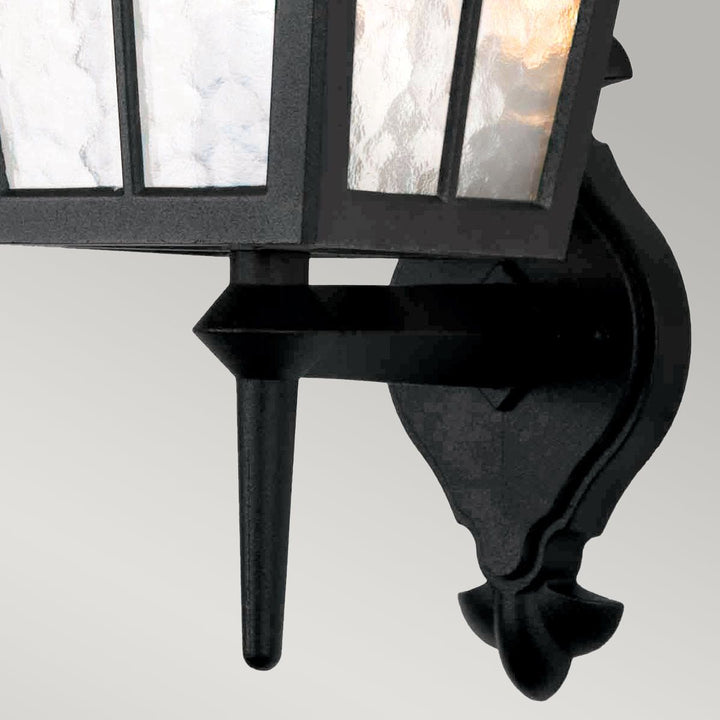 Norlys Canterbury 1 Light Wall Up Lantern BL46M-BLACK Black