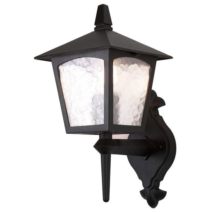 Norlys York 1 Light Wall Up Lantern BL5-BLACK Black