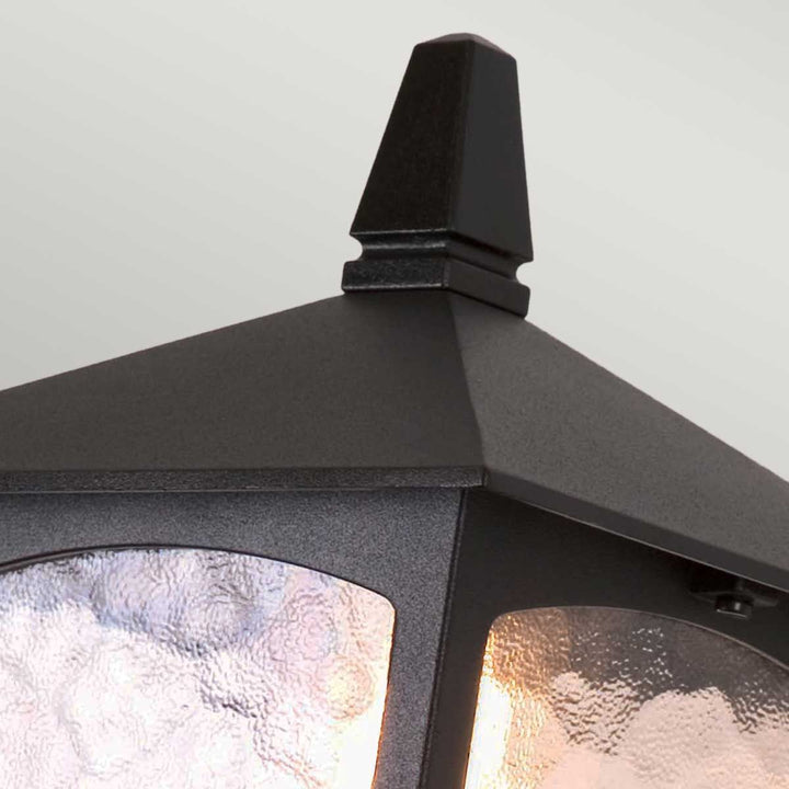 Norlys York 1 Light Wall Up Lantern BL5-BLACK Black