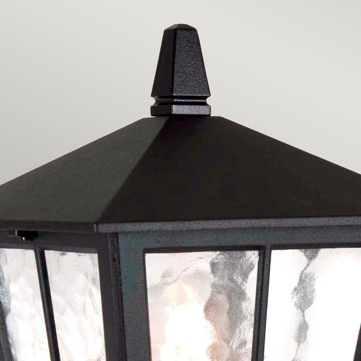 Norlys Canterbury 1 Light Pedestal Lantern BL50M-BLACK Black