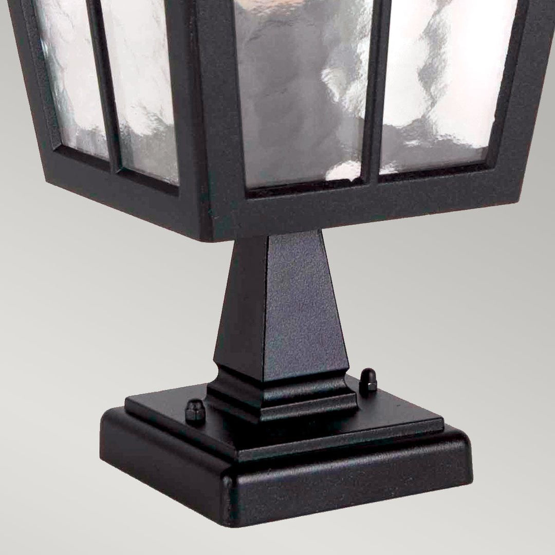 Norlys Canterbury 1 Light Pedestal Lantern BL50M-BLACK Black