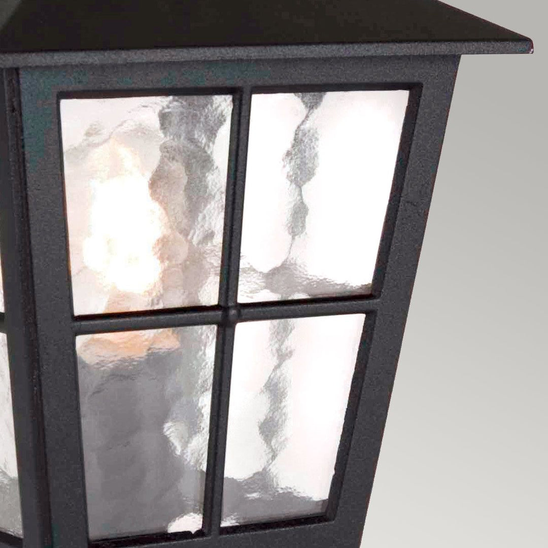 Norlys Canterbury 1 Light Pedestal Lantern BL50M-BLACK Black