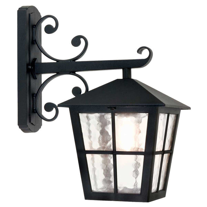 Norlys Canterbury 1 Light Wall Down Lantern BL52M-BLACK Black