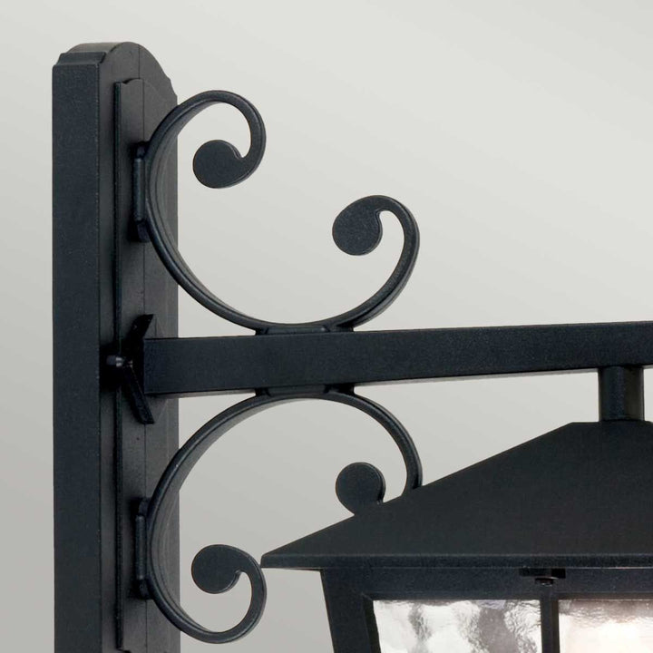 Norlys Canterbury 1 Light Wall Down Lantern BL52M-BLACK Black
