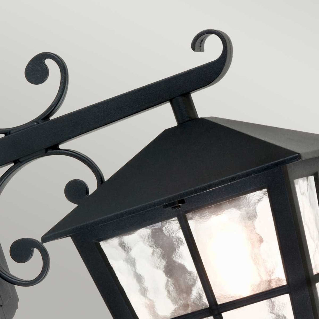Norlys Canterbury 1 Light Wall Down Lantern BL52M-BLACK Black
