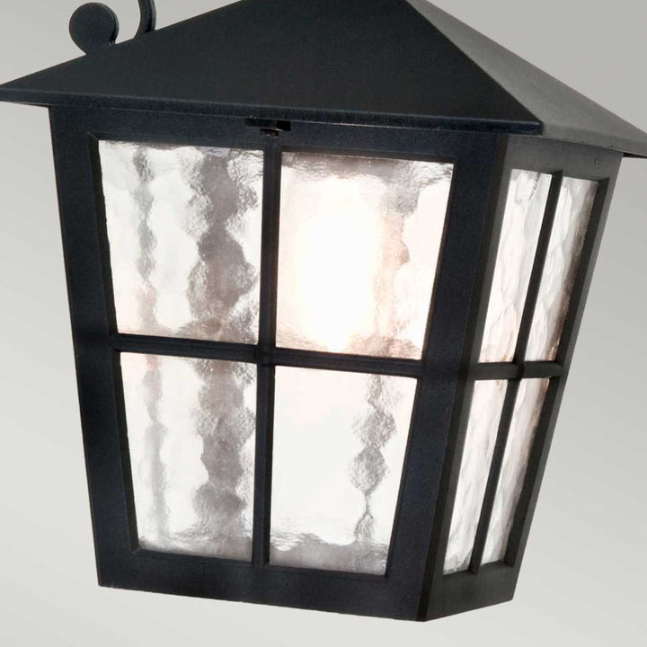 Norlys Canterbury 1 Light Wall Down Lantern BL52M-BLACK Black