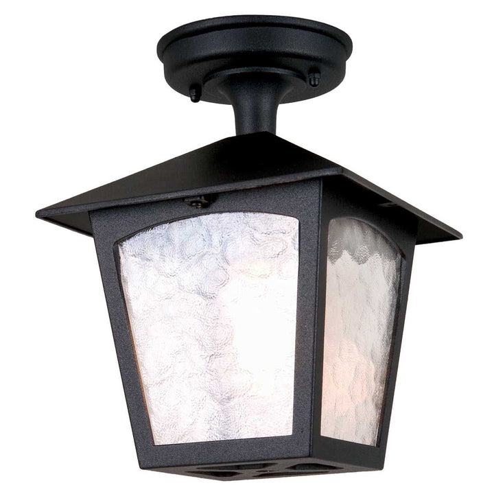 Norlys York 1 Light Porch Lantern BL6A-BLACK Black