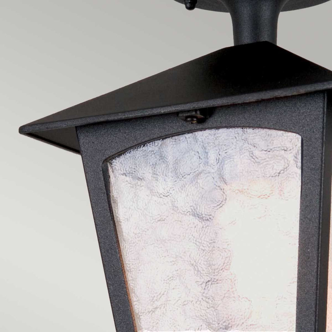 Norlys York 1 Light Porch Lantern BL6A-BLACK Black