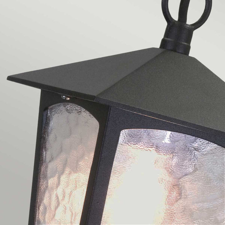 Norlys York 1 Light Porch Chain Lantern BL6B-BLACK Black