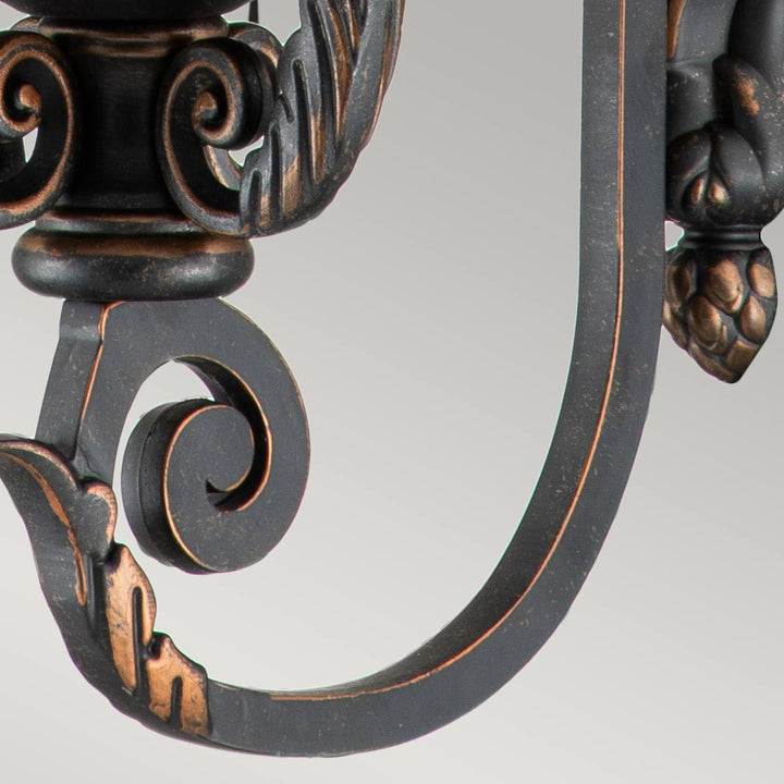 Norlys Baltimore 1 Light Large Wall Lantern BT1-L Weathered Bronze
