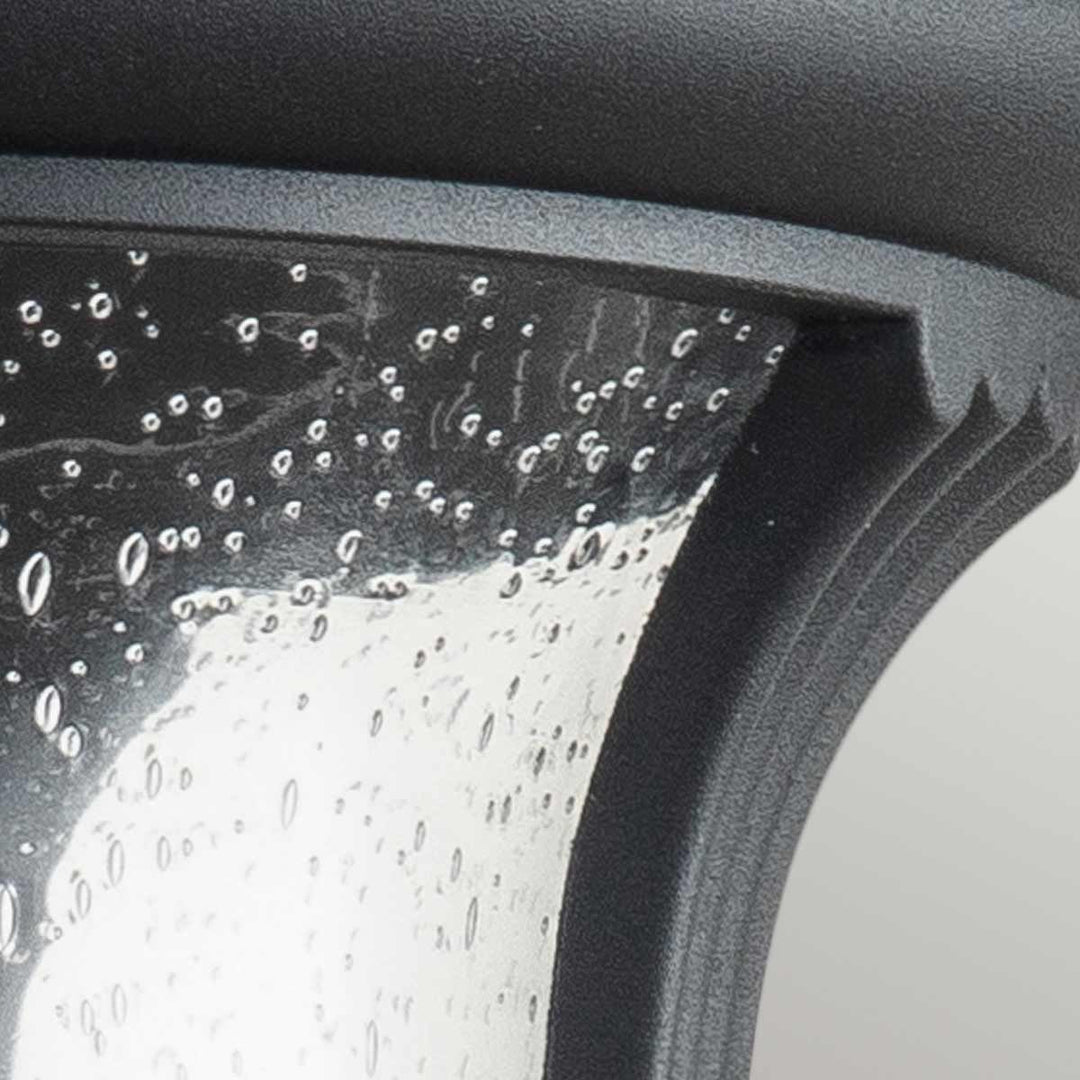 Norlys Chicago 1 Light Medium Wall Lantern CC2-M-BK Textured Black
