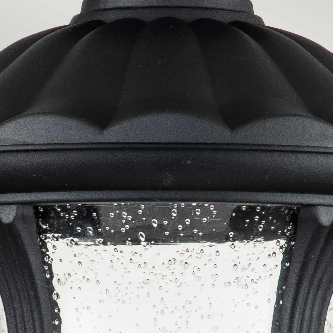 Norlys Chicago 1 Light Small Pedestal Lantern CC3-S-BK Textured Black