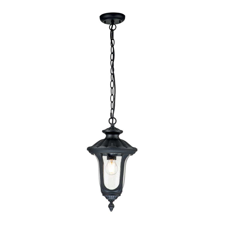 Norlys Chicago 1 Light Small Chain Lantern - Textured Black CC8-S-BK Textured Black