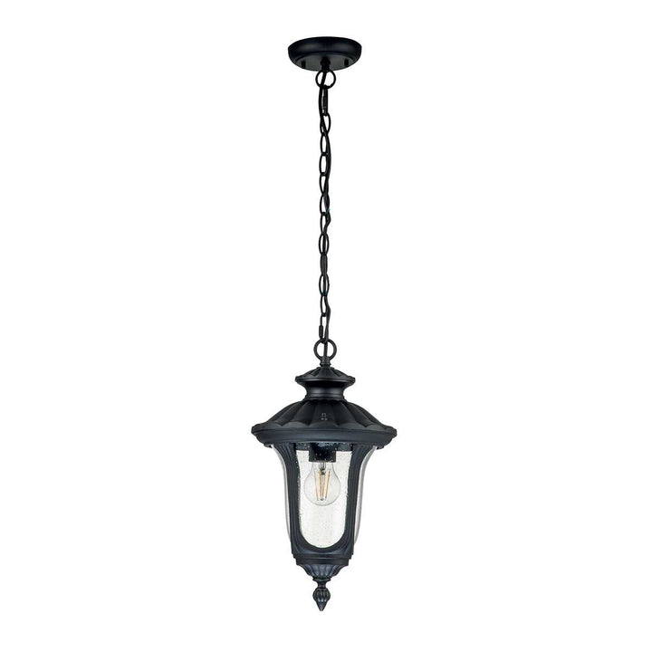 Norlys Chicago 1 Light Small Chain Lantern - Textured Black CC8-S-BK Textured Black