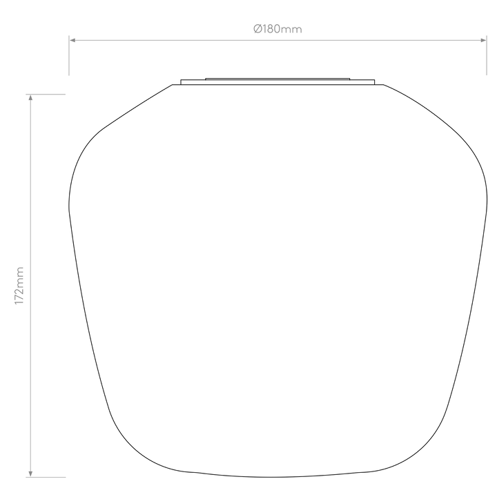 Image of Astro Nara Taper Glass, supplied by Prisma Lighting