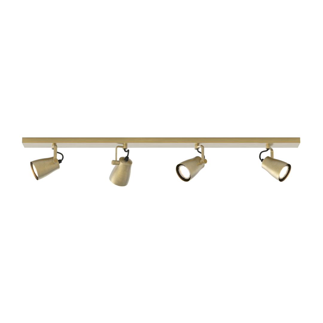 Astro Juno Four Bar | Matt Brushed Brass | Spotlight 1487008