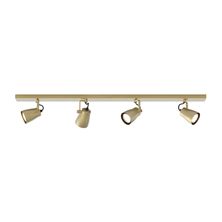 Astro Juno Four Bar | Matt Brushed Brass | Spotlight 1487008