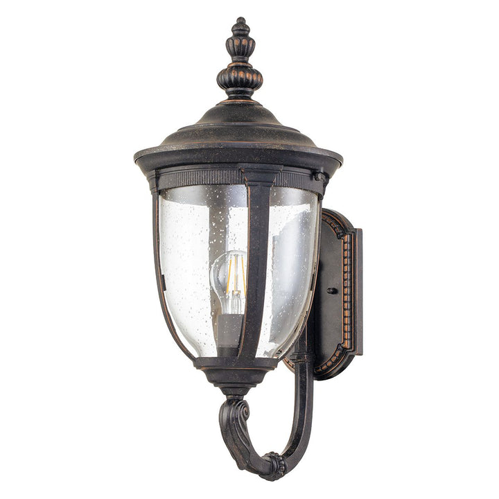 Norlys Cleveland 1 Light Medium Wall Lantern CL1-M Weathered Bronze