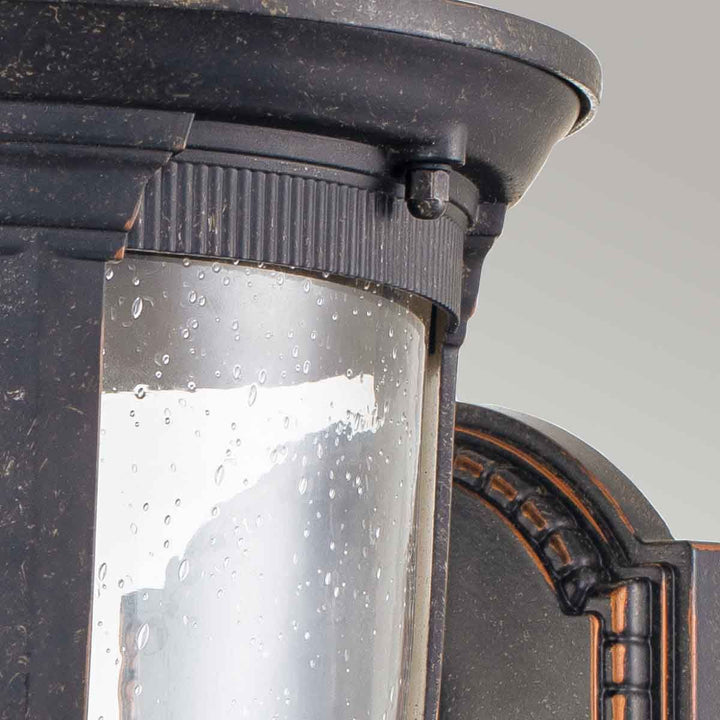 Norlys Cleveland 1 Light Medium Wall Lantern CL1-M Weathered Bronze