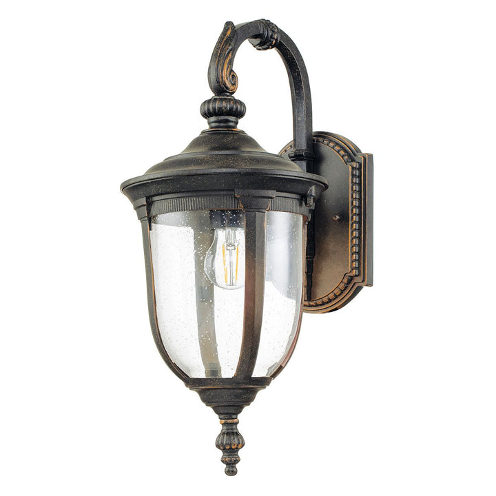 Norlys Cleveland 1 Light Medium Wall Lantern CL2-M Weathered Bronze