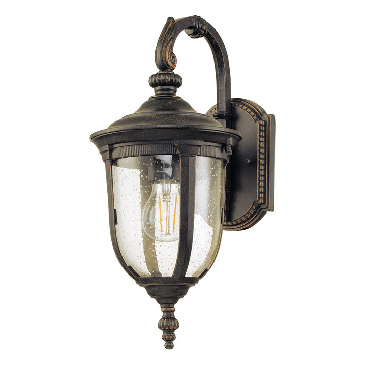 Norlys Cleveland 1 Light Small Wall Lantern CL2-S Weathered Bronze