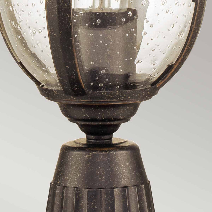 Norlys Cleveland 1 Light Small Pedestal Lantern CL3-S Weathered Bronze