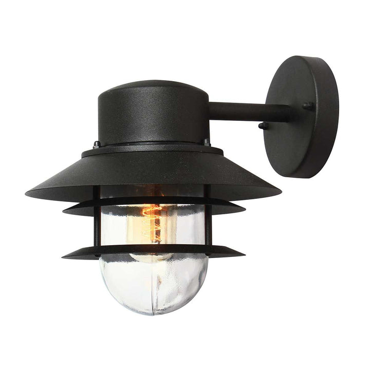 Norlys Copenhagen 1 Light Wall Lantern COPENHAGEN-BK Black
