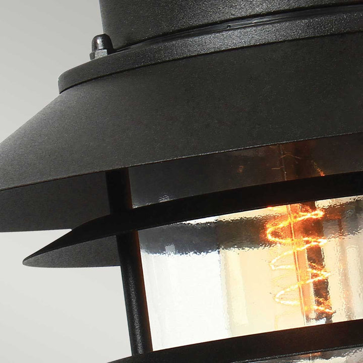 Norlys Copenhagen 1 Light Wall Lantern COPENHAGEN-BK Black