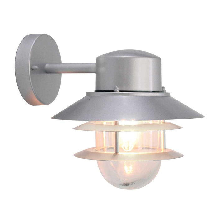 Norlys Copenhagen 1 Light Wall Lantern COPENHAGEN Silver