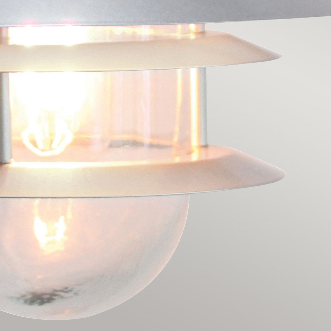 Norlys Copenhagen 1 Light Wall Lantern COPENHAGEN Silver