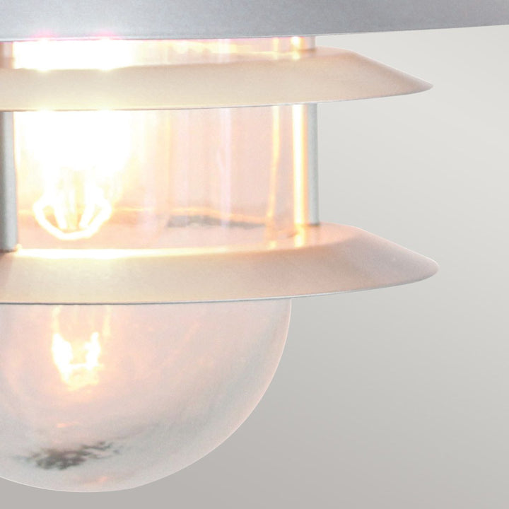 Norlys Copenhagen 1 Light Wall Lantern COPENHAGEN Silver
