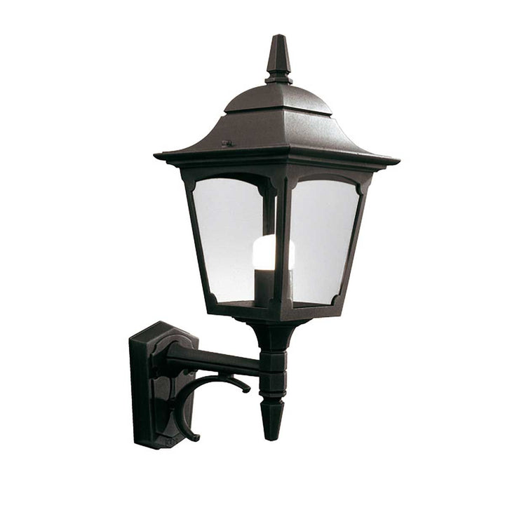 Norlys Chapel 1 Light Up Wall Lantern CP1-BLACK Black
