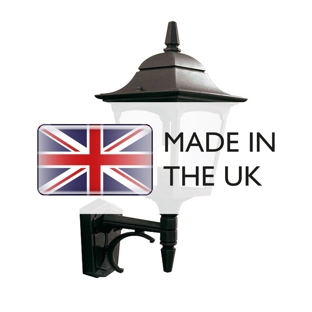 Norlys Chapel 1 Light Up Wall Lantern CP1-BLACK Black